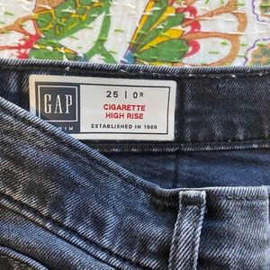Gap cigarette high rise jeans